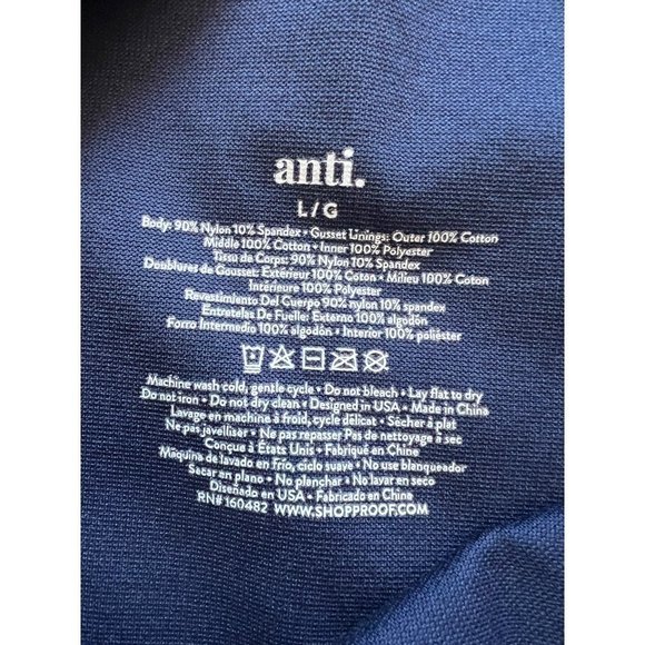 Anti x proof compression high waisted leggings in blue size L - Picture 4 of 4